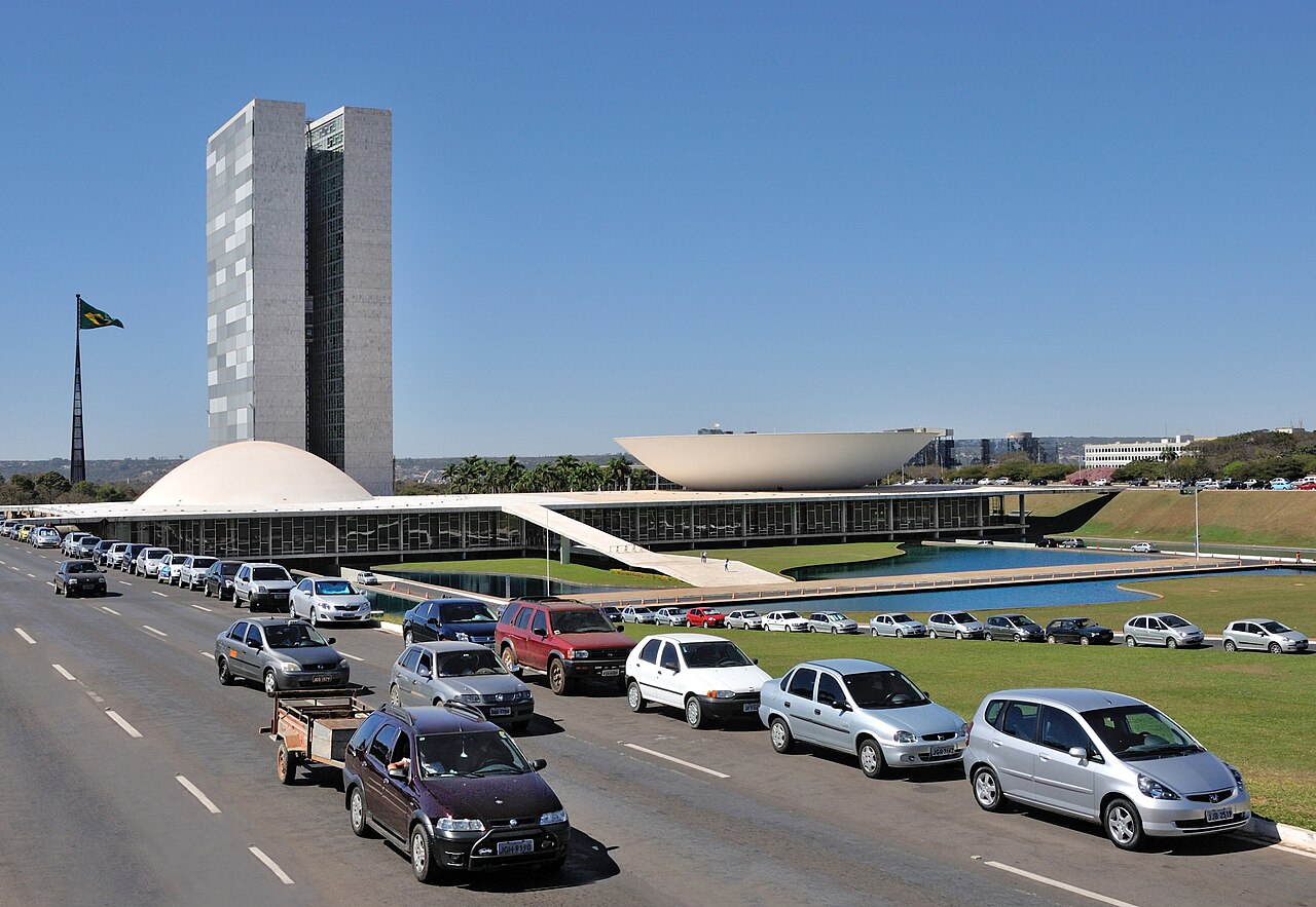 Vista do Congresso Nacional em Brasília, sede do Poder Legislativo federal